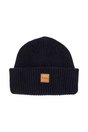 A.P.C. Michelle Wool And Cashmere Beanie Hat   Blue