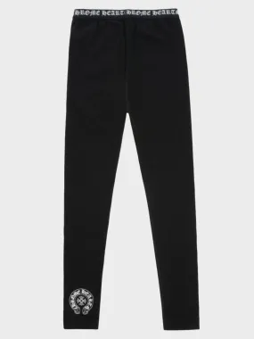 Black Logo Leggings