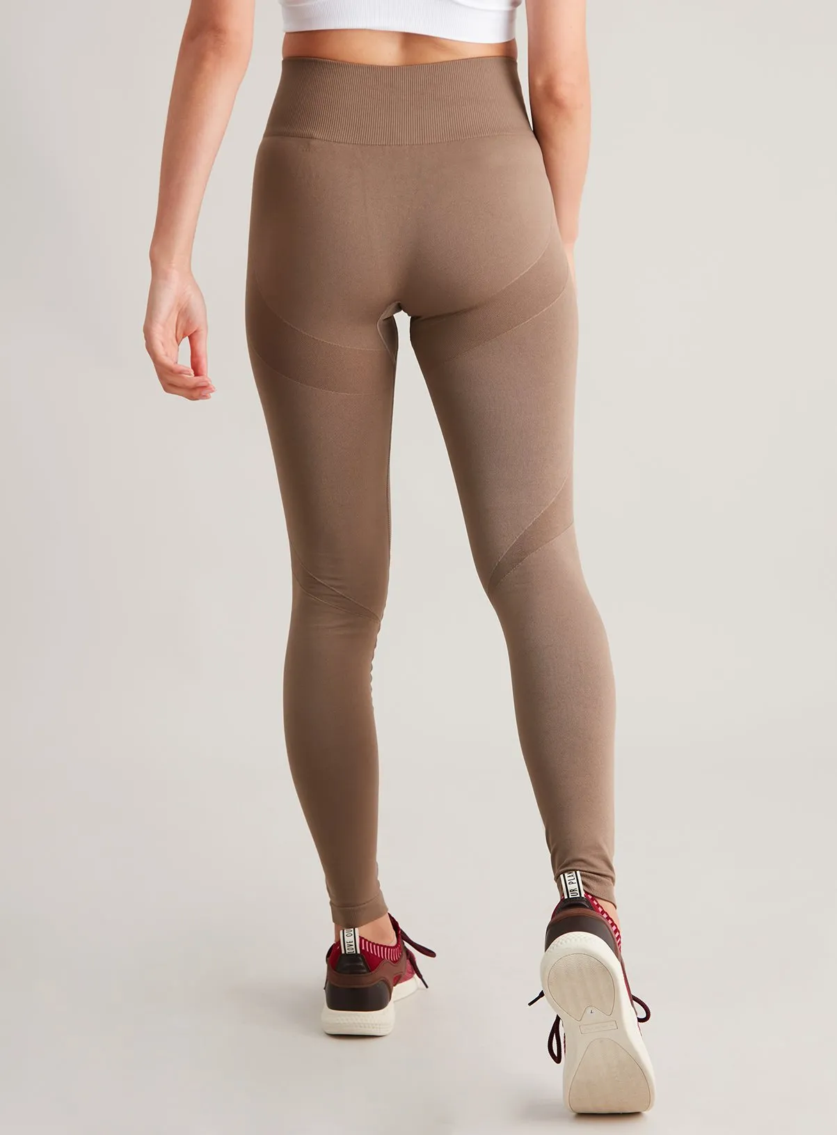 Buy Active Taupe Seamless Leggings - L | Leggings | Tu