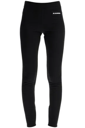 JIL SANDER jersey knit leggings with