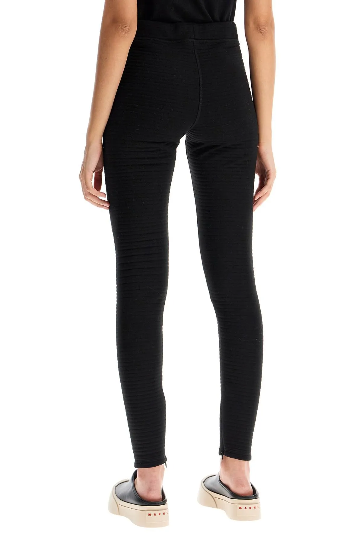 JIL SANDER jersey knit leggings with