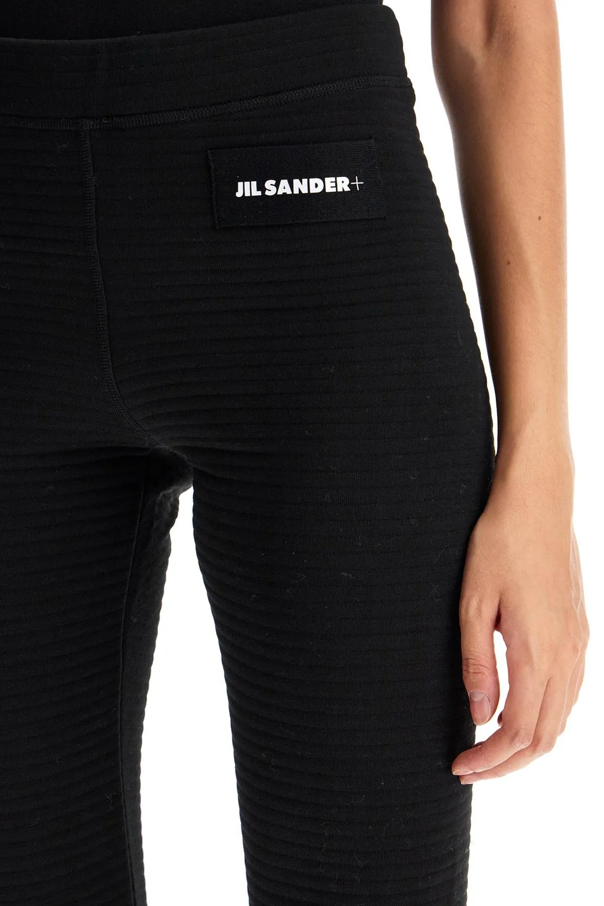 JIL SANDER jersey knit leggings with