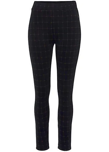 LASCANA Checked Stretch Leggings | Grattan