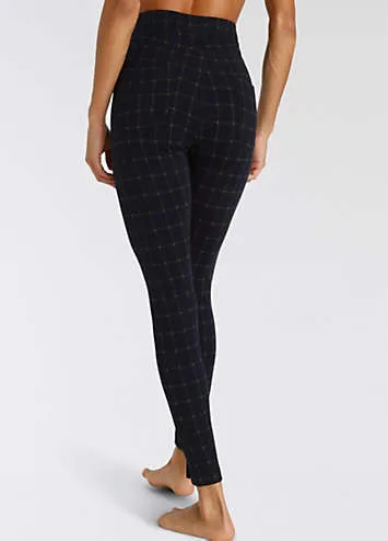 LASCANA Checked Stretch Leggings | Grattan