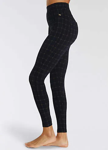 LASCANA Checked Stretch Leggings | Grattan