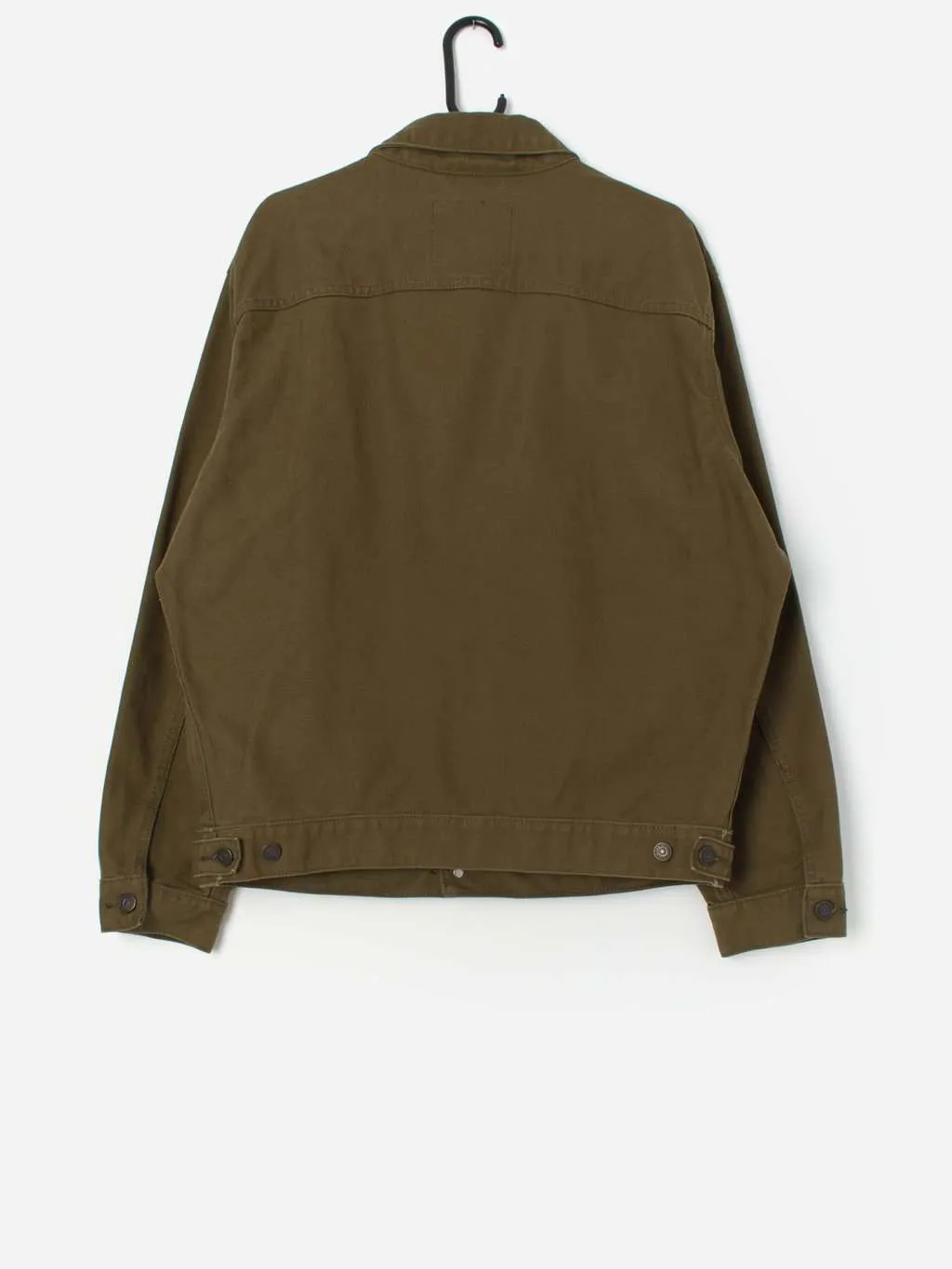 Levis denim engineer jacket in khaki green – Large