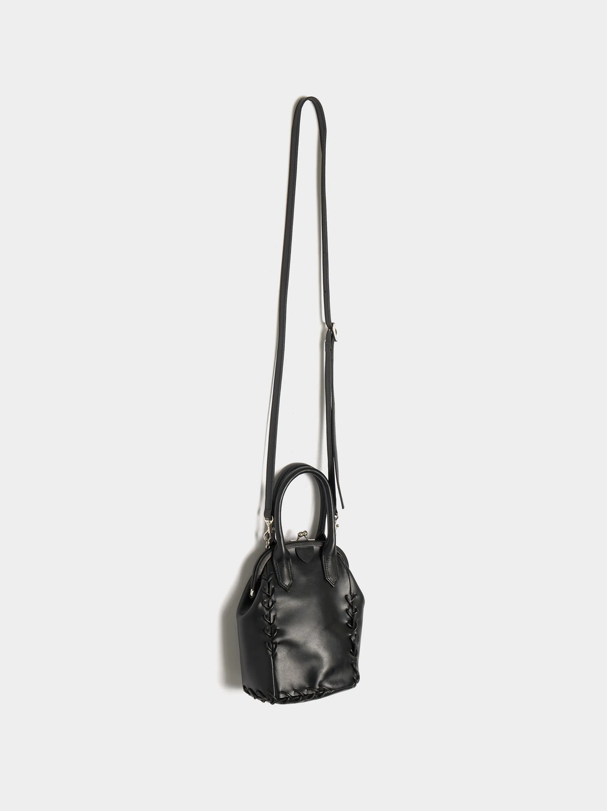 Mini Bag w/ Clasp, Black