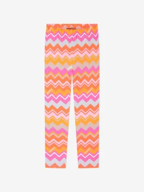 Missoni Girls Zigzag Leggings in Multicolour