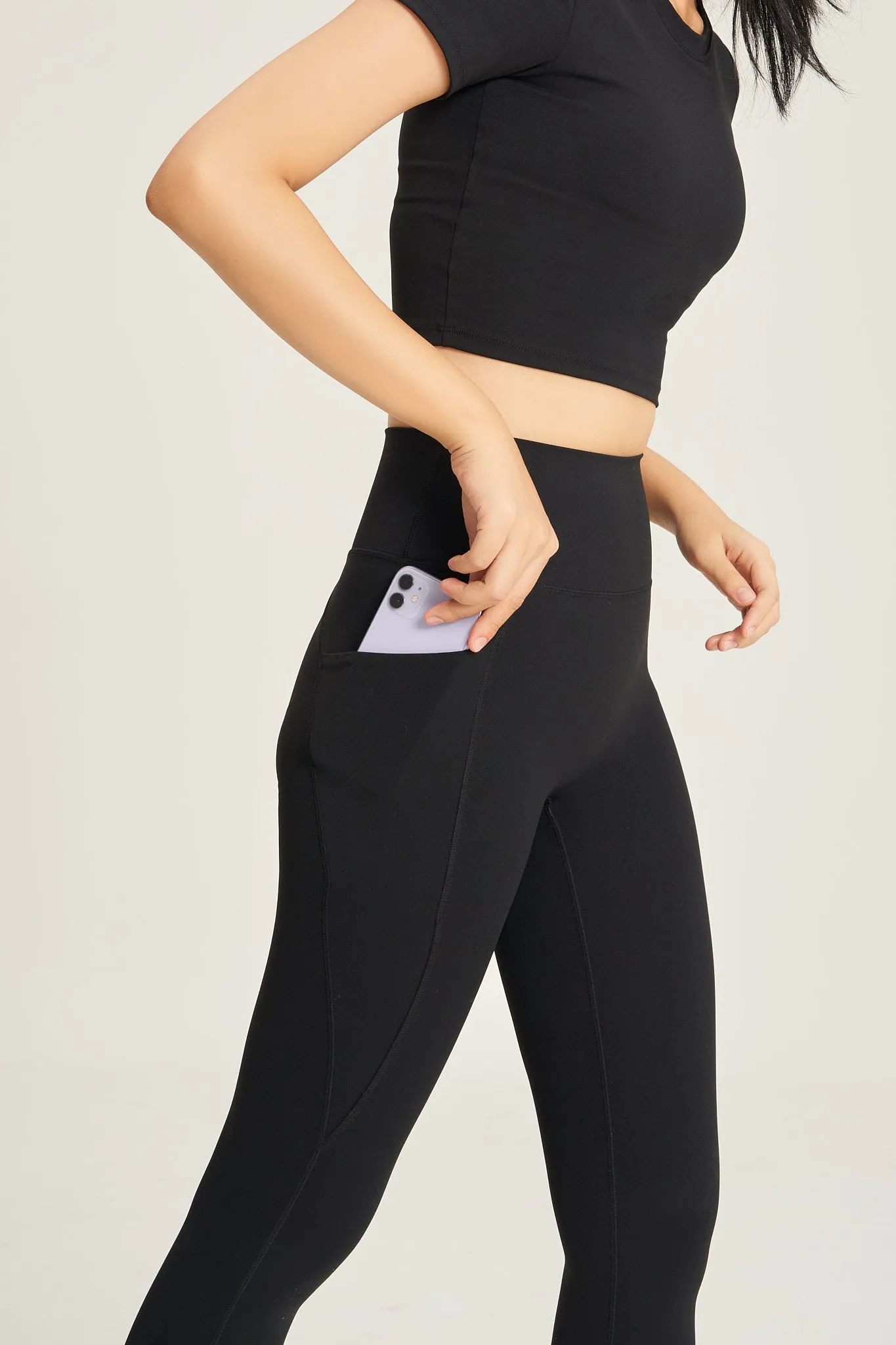 Pocket Leggings (Full 24) in Black Sesame