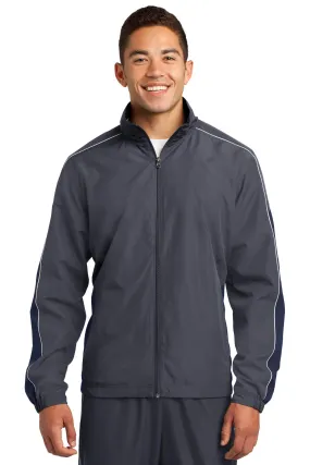 Sport Tek JST61 Sport-Tek Piped Colorblock Wind Jacket SKU: JST61