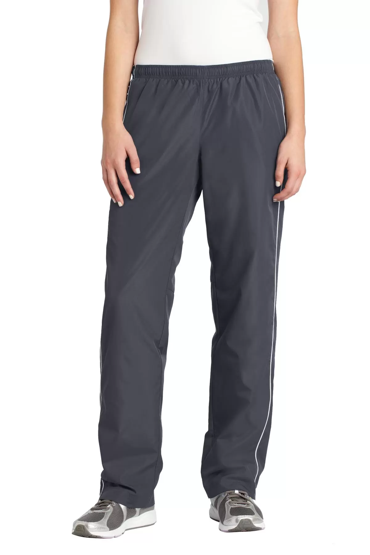 Sport Tek LPST61 Sport-Tek Ladies Piped Wind Pant SKU: LPST61