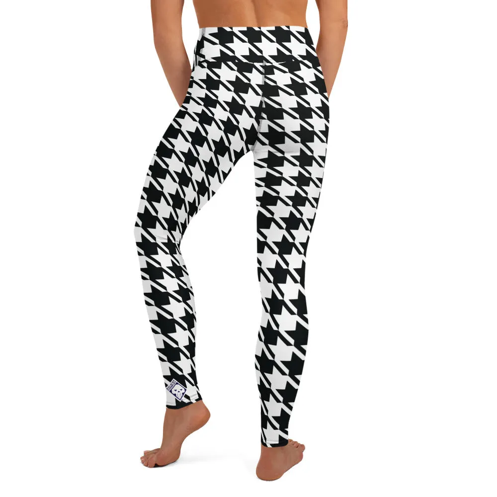 Trendy Training: Women's Houndstooth Yoga Leggings