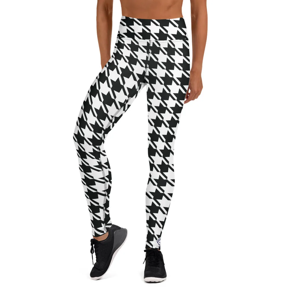 Trendy Training: Women's Houndstooth Yoga Leggings