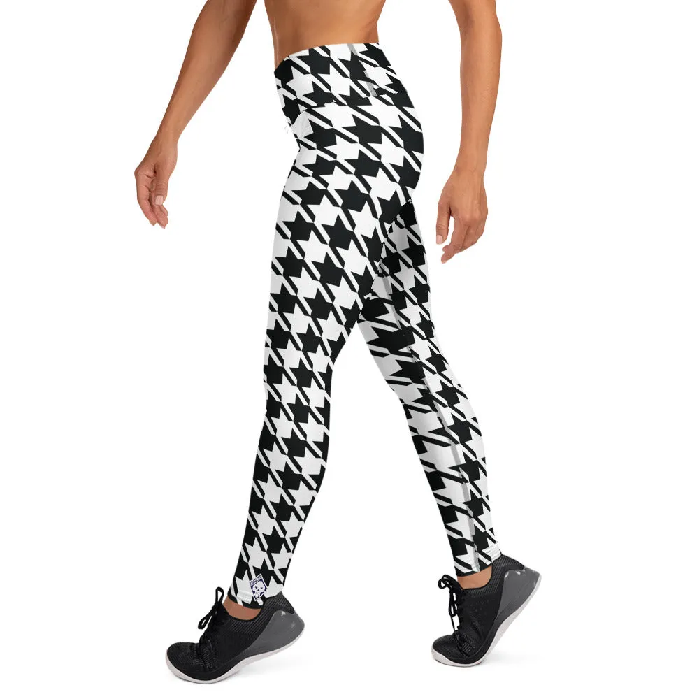 Trendy Training: Women's Houndstooth Yoga Leggings