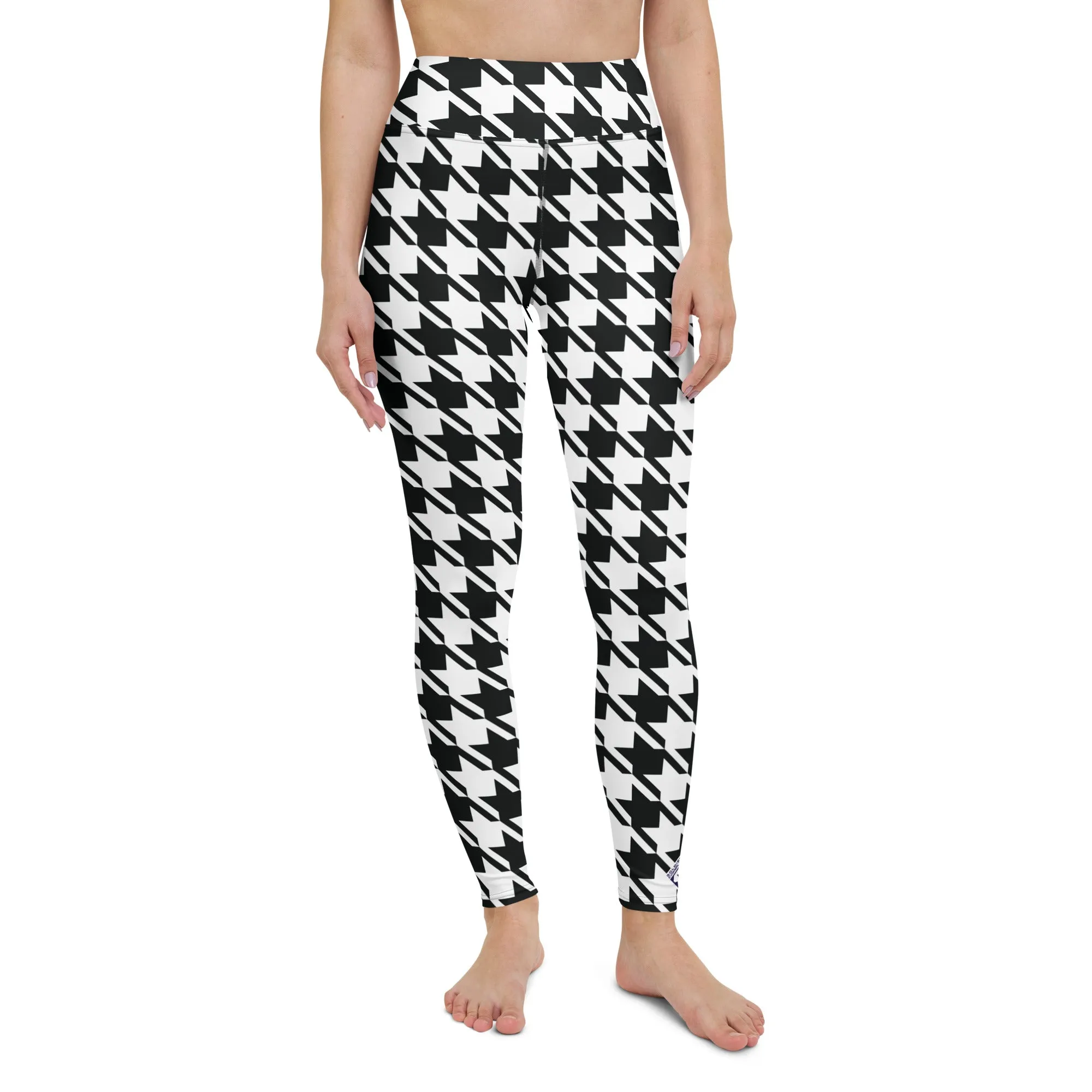 Trendy Training: Women's Houndstooth Yoga Leggings