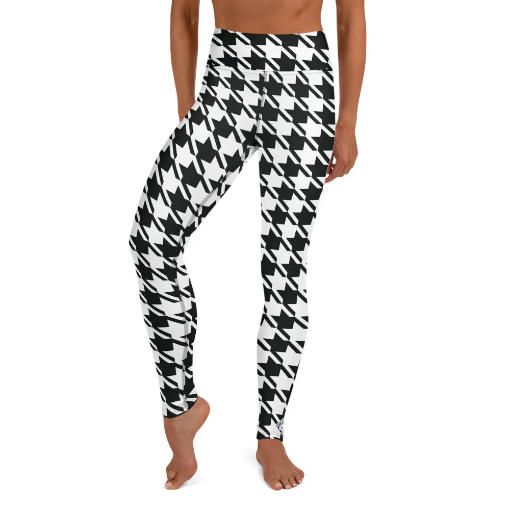 Trendy Training: Women's Houndstooth Yoga Leggings