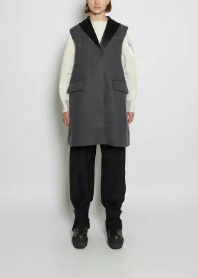 Wool Melton x Padded Coat